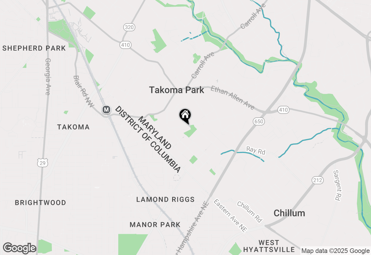 Map of 117 Elm Avenue, Takoma Park, MD 20912