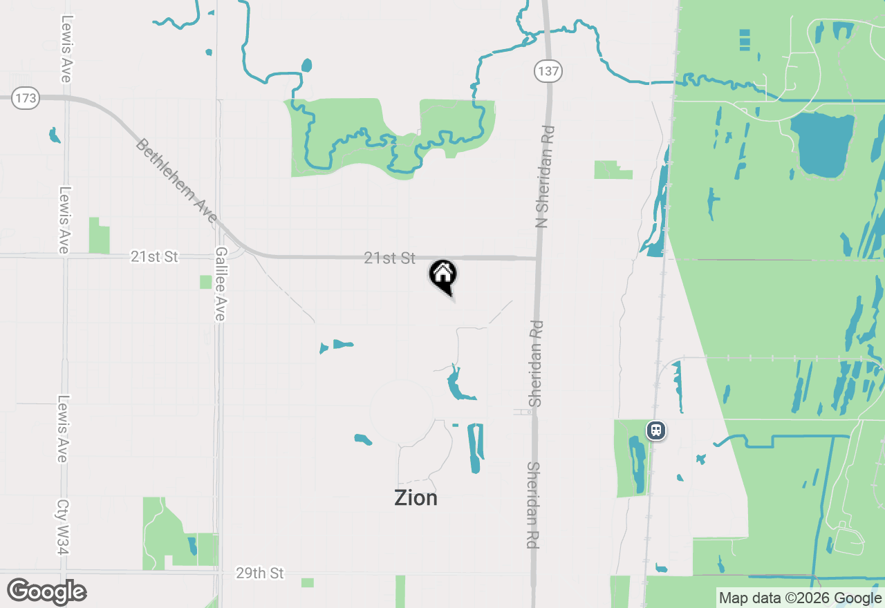 Map of 2207 Eshcol Avenue, Zion, IL 60099