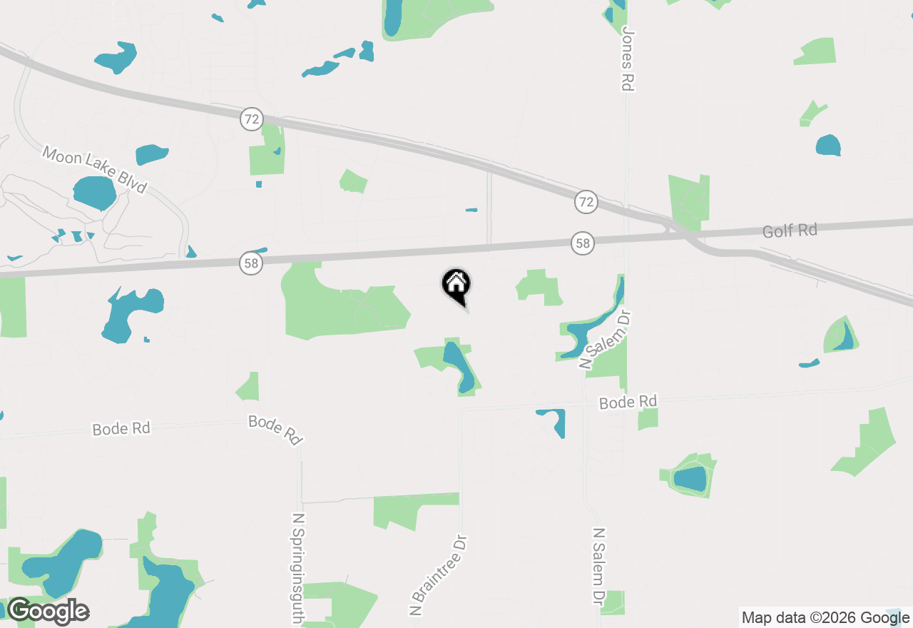 Map of 1220 Dorchester Lane, Hoffman Estates, IL 60169