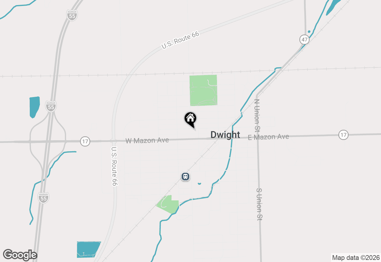 Map of 113 W Seminole Street, Dwight, IL 60420
