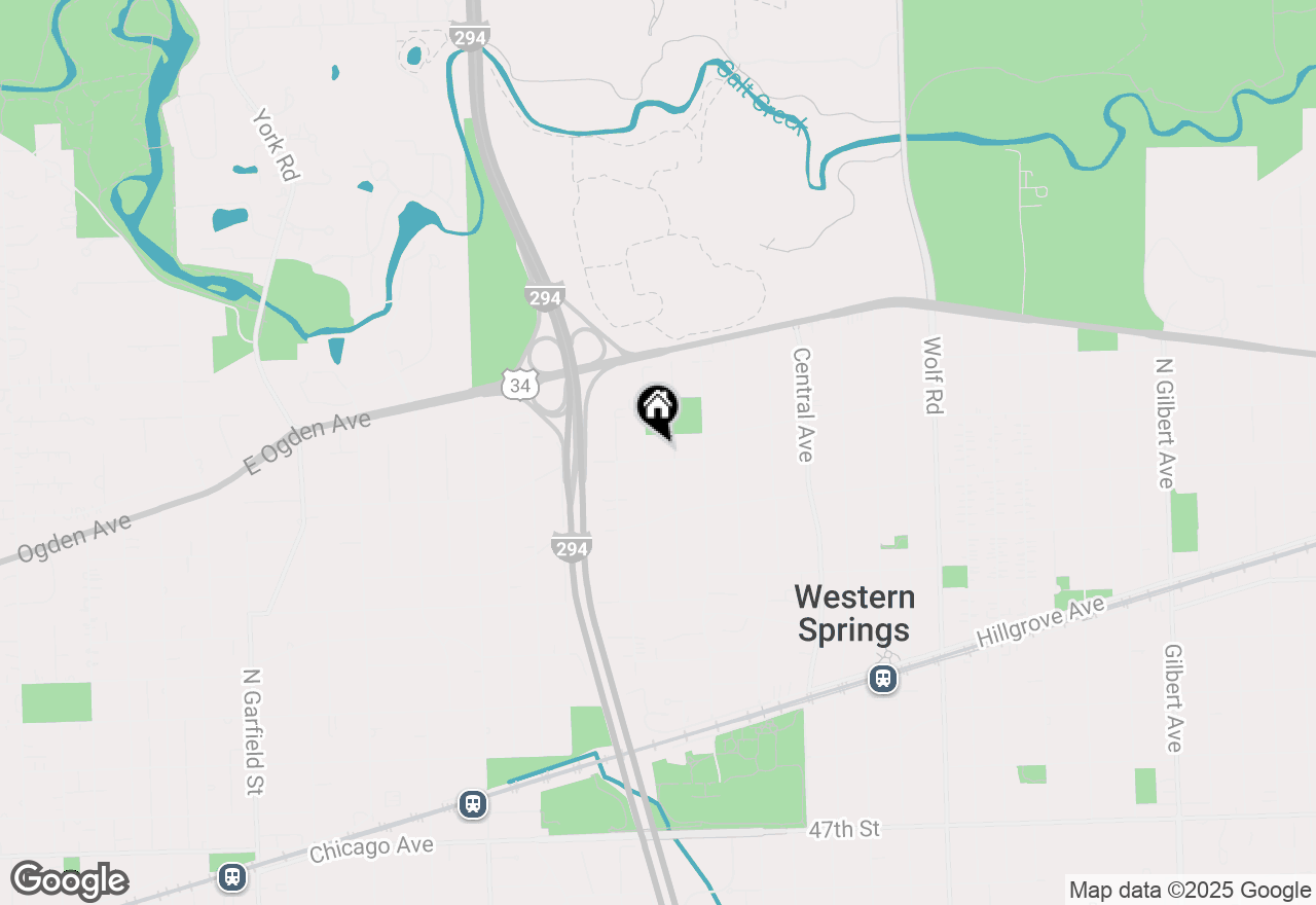 Map of 1438 Oak Street, Western Springs, IL 60558