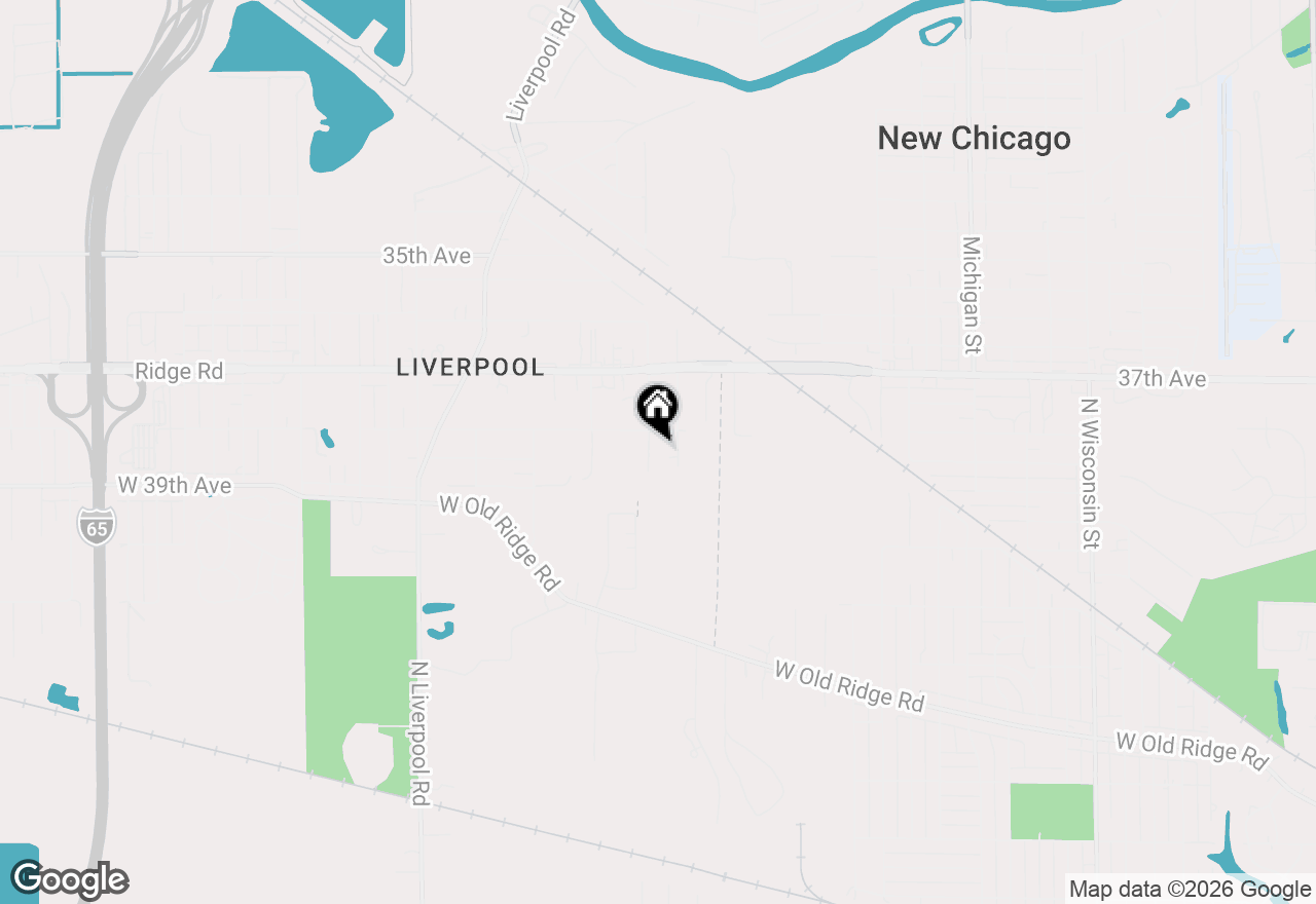 Map of 3839 Roche Street, Hobart, IN 46342