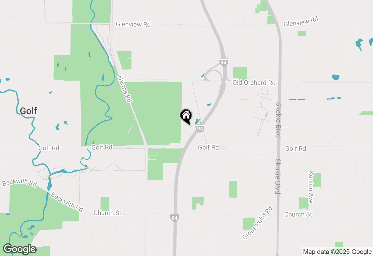 Map of 9655 Woods Drive #1605, Skokie, IL 60076
