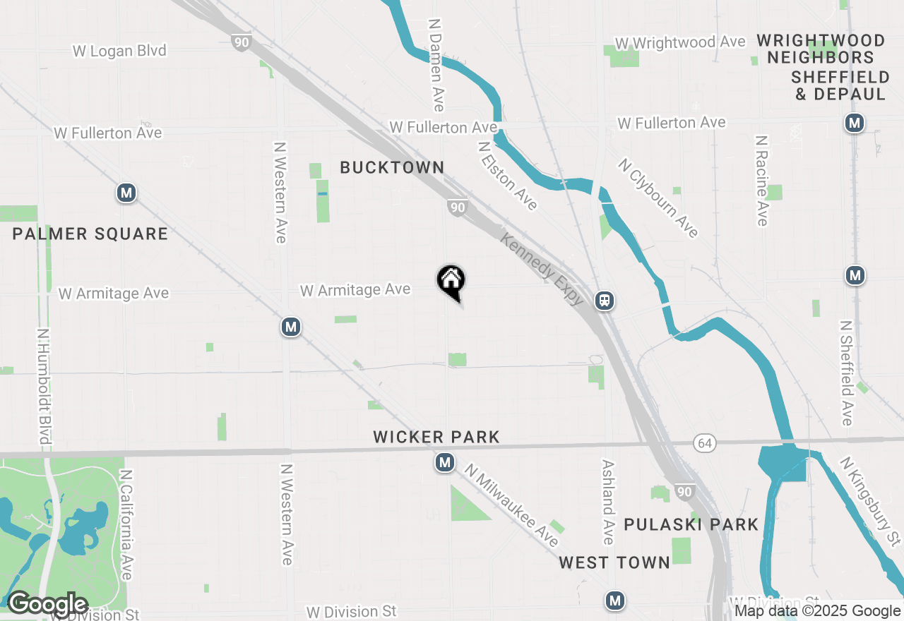 Map of 1925 N Damen Avenue #3, Chicago, IL 60647