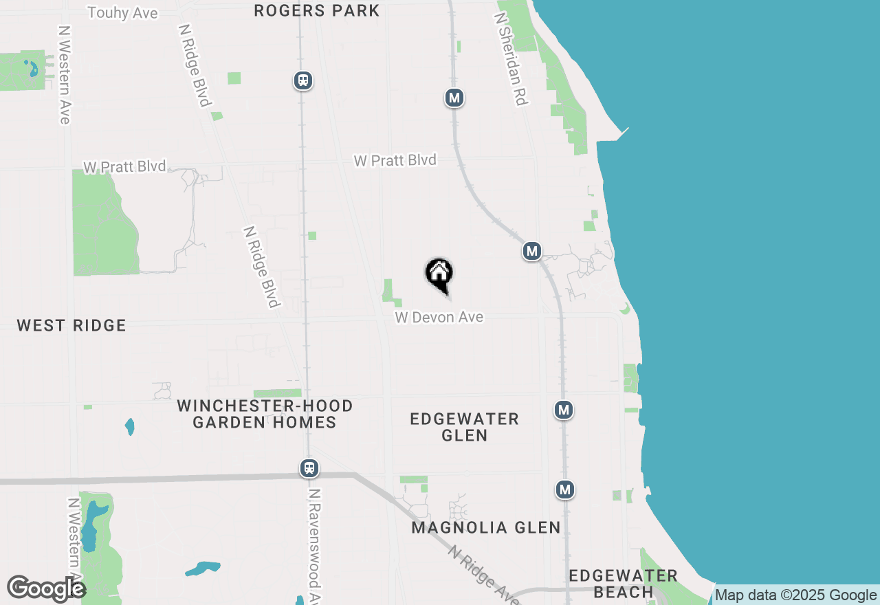 Map of 6418 N Newgard Avenue #3E, Chicago, IL 60626