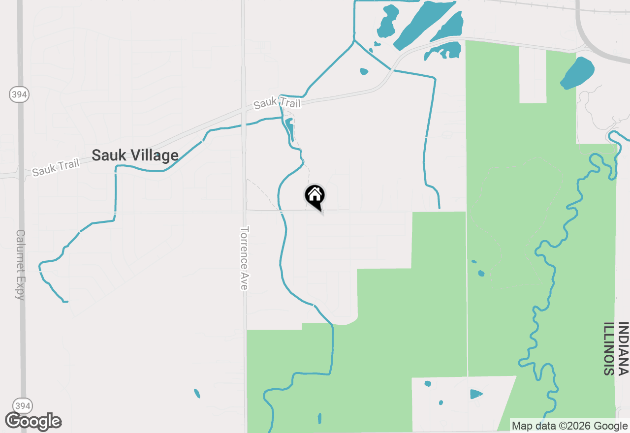 Map of 2836 223rd Street, Sauk Village, IL 60411