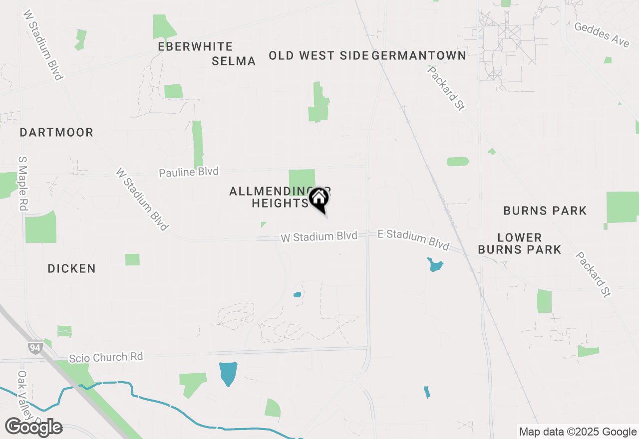 Map of 1307 Edgewood Avenue, Ann Arbor, MI 48103