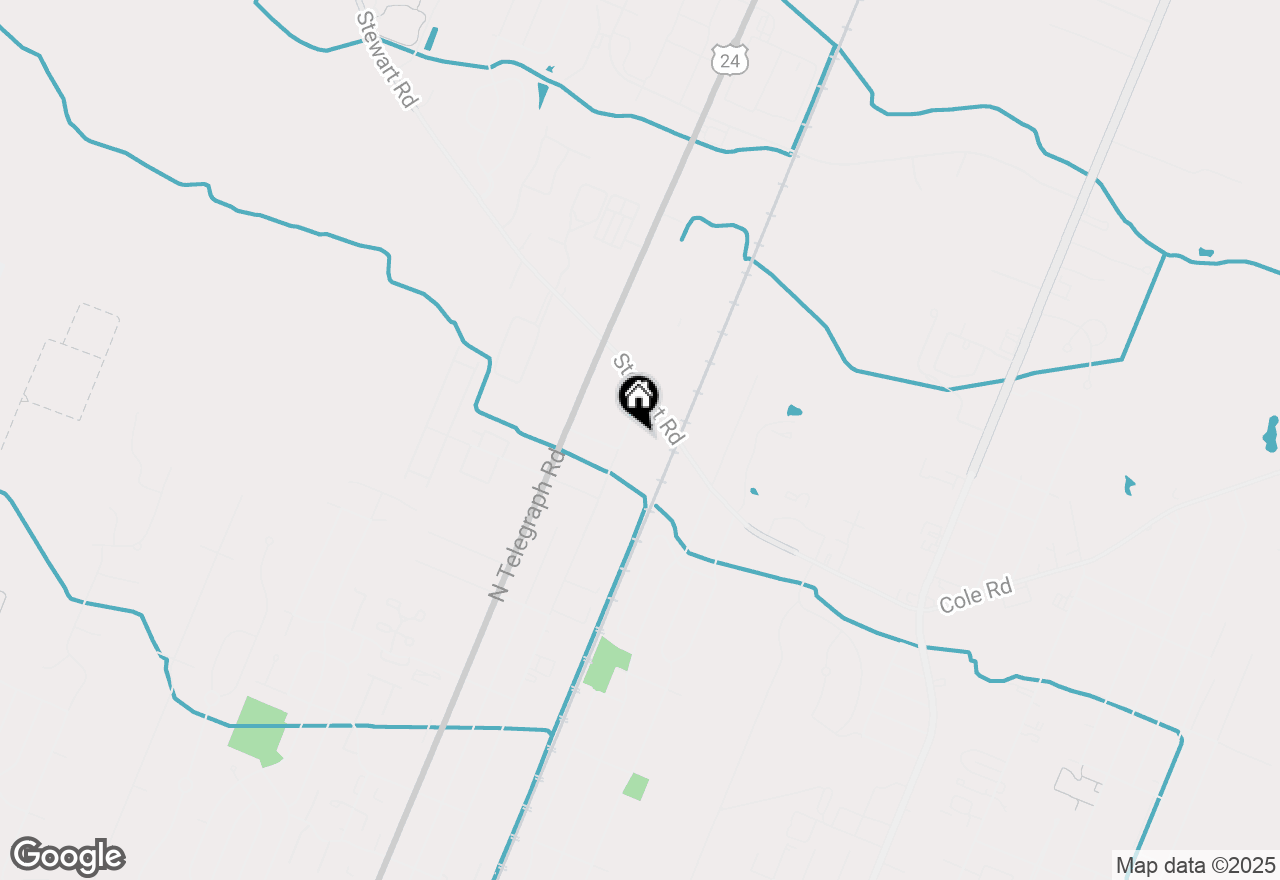 Map of 1279 Huber Drive, Monroe, MI 48162