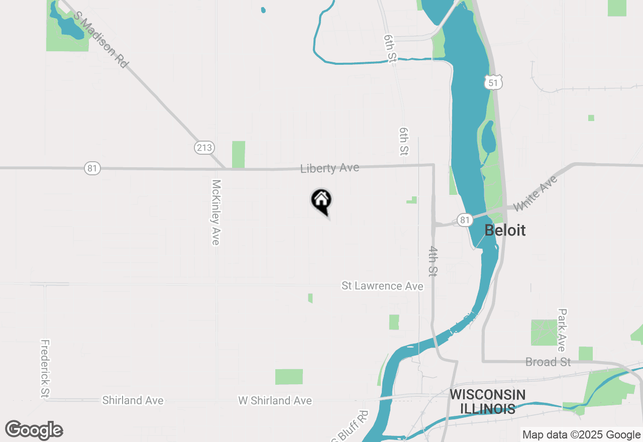 Map of 717 Portland Avenue, Beloit, WI 53511
