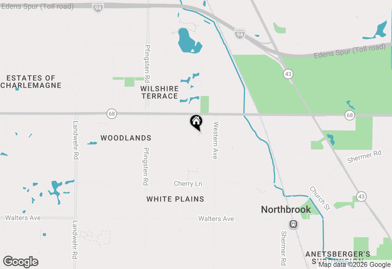 Map of (Address confidential), Northbrook, Illinois 60062