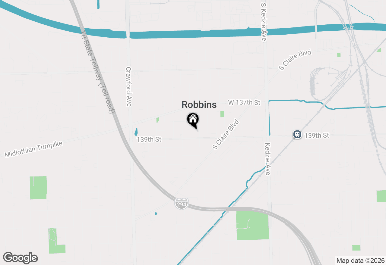 Map of 13841 S Monticello Avenue, Robbins, IL 60472