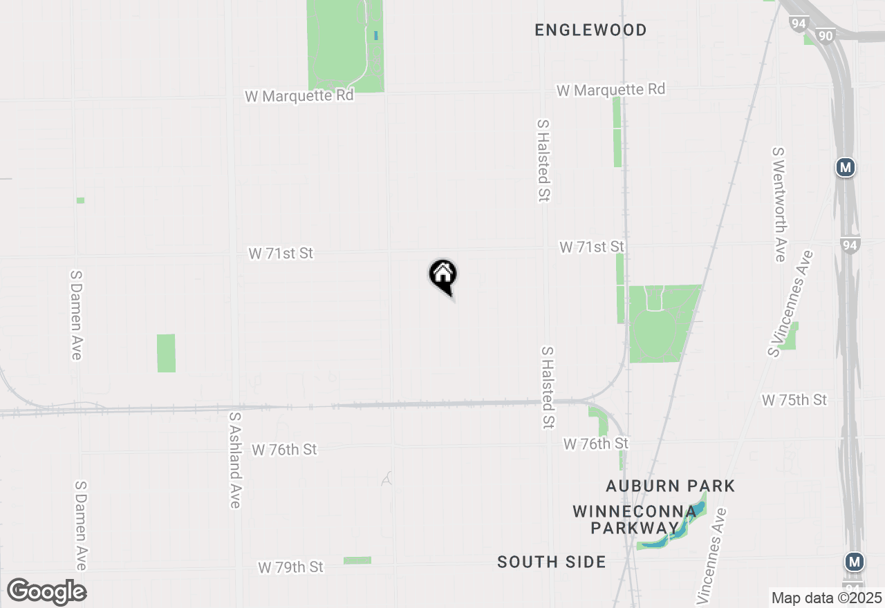 Map of 7220 S Carpenter Street, Chicago, IL 60621