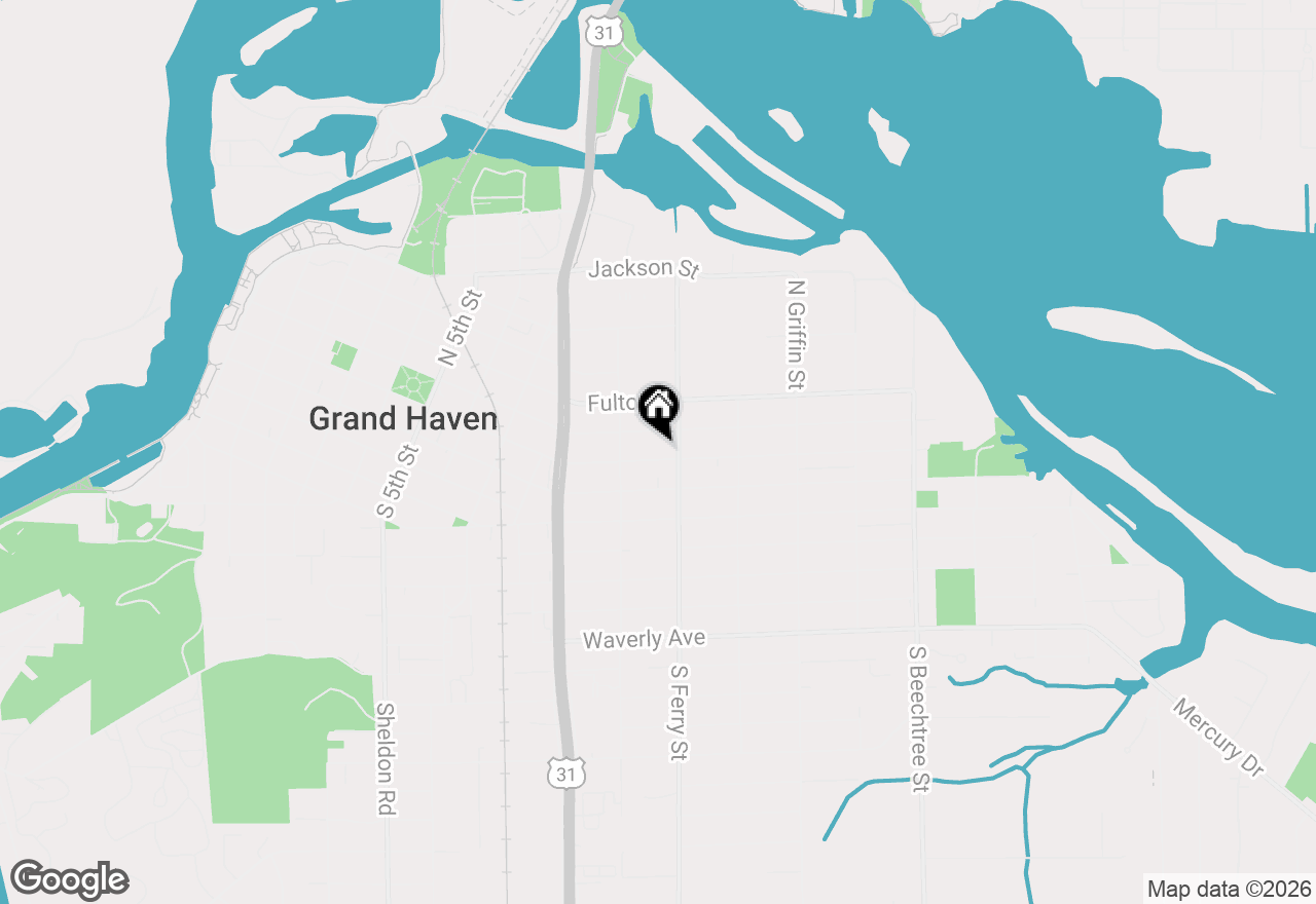 Map of 1037 Washington Avenue, Grand Haven, MI 49417