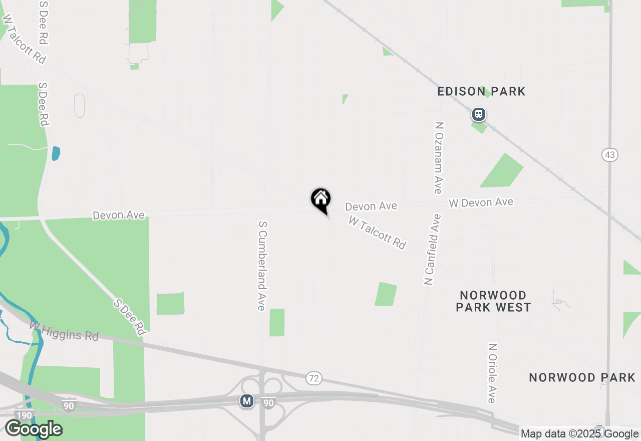 Map of 1220 Courtland Avenue, Park Ridge, IL 60068