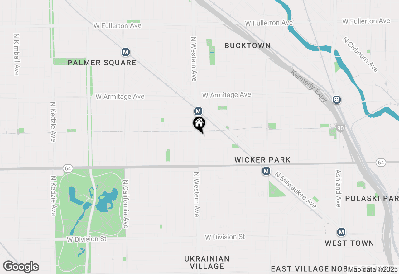 Map of 1741 N Western Avenue #21, Chicago, IL 60647
