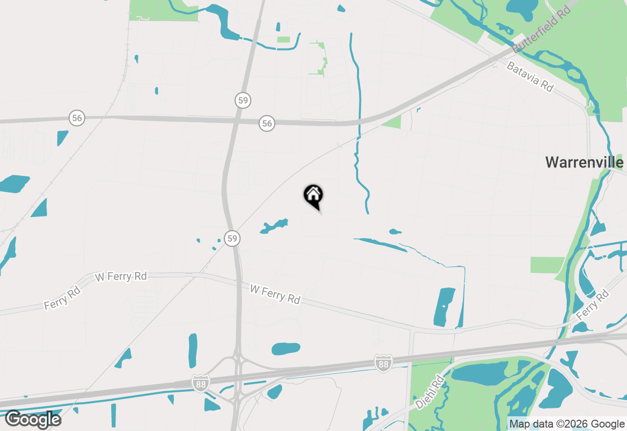 Map of 29W509 Point Oak Drive, Warrenville, IL 60555