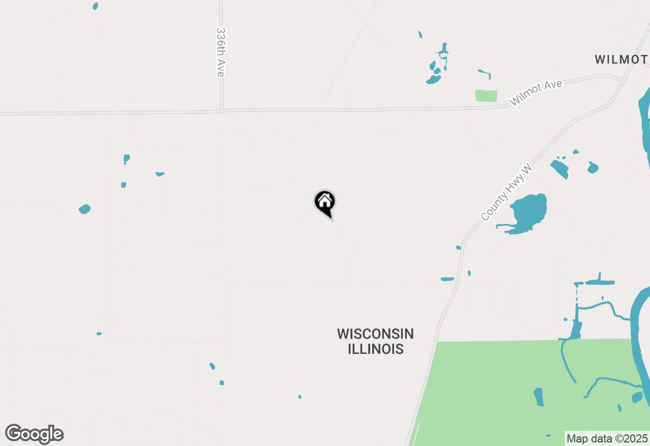 Map of 32877 121st Pl, Twin Lakes, WI 53181