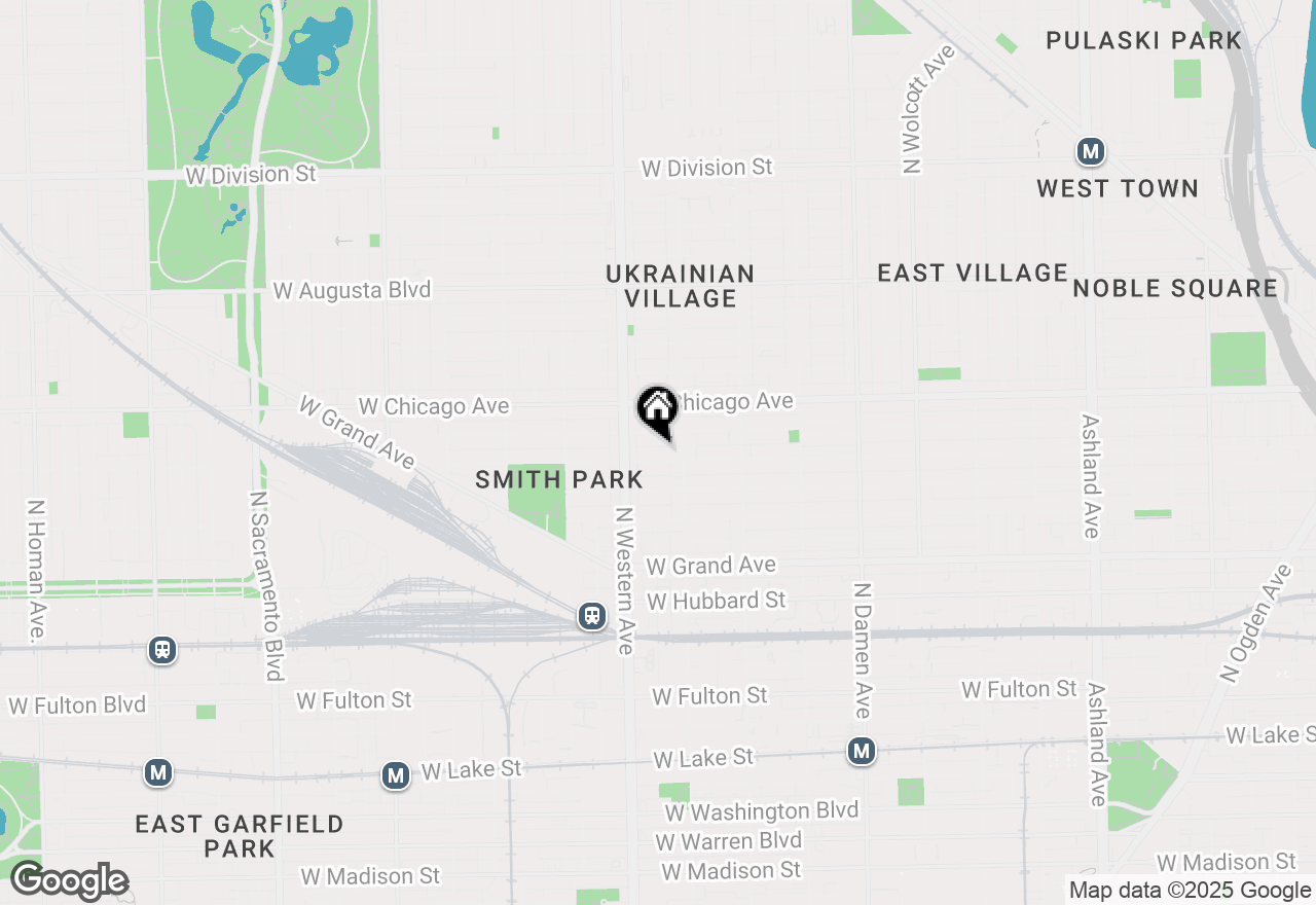 Map of 2324 W Huron Street #2E, Chicago, IL 60612