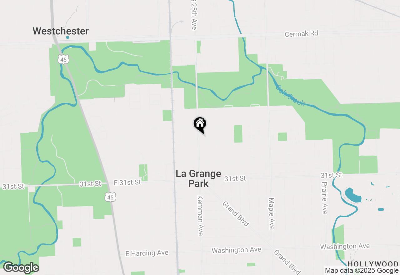 Map of 1417 Kemman Avenue, La Grange Park, IL 60526