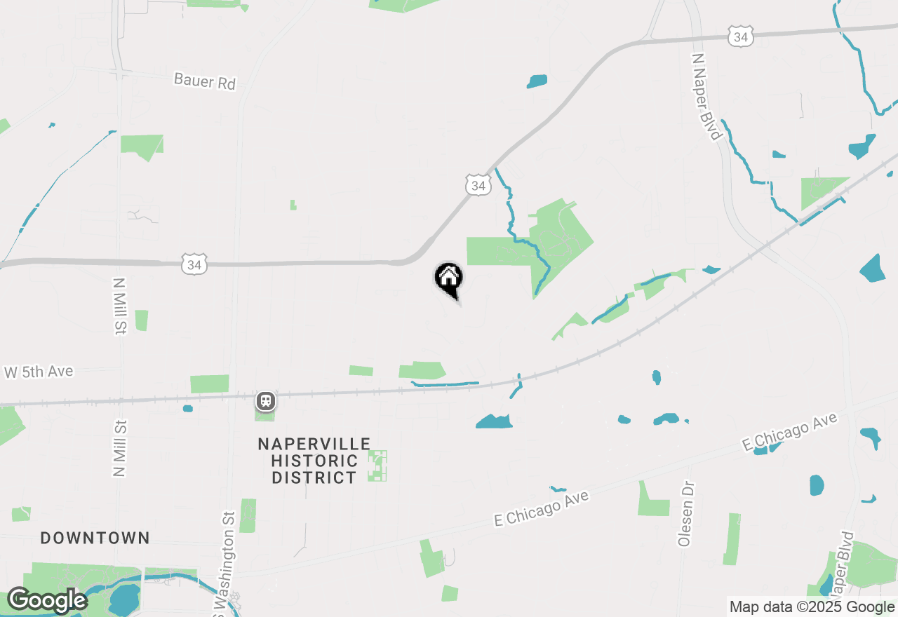 Map of 818 Fairwinds Court, Naperville, IL 60563
