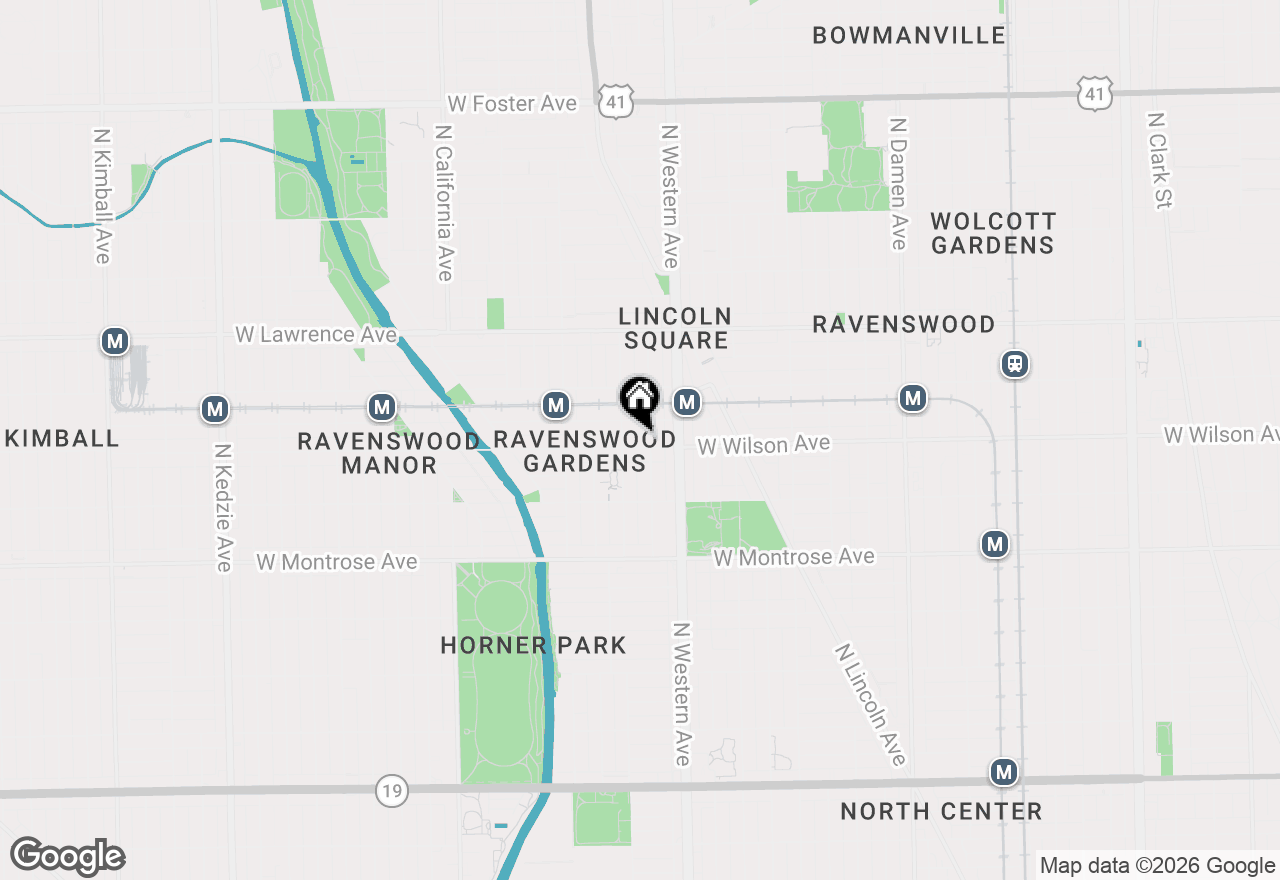 Map of 2442 W Wilson Avenue #3, Chicago, IL 60625