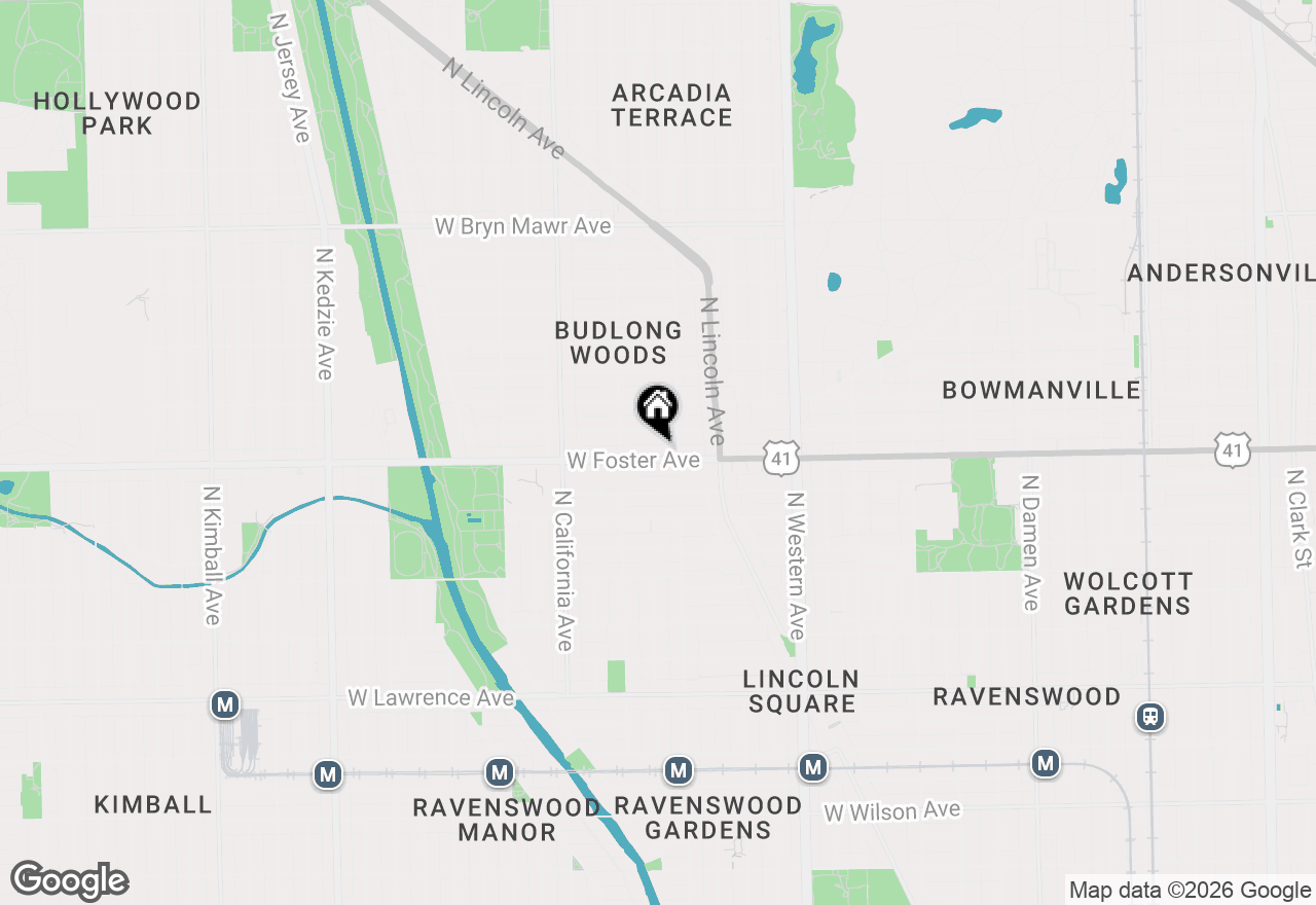 Map of 2620 W Foster Avenue #2S, Chicago, IL 60625