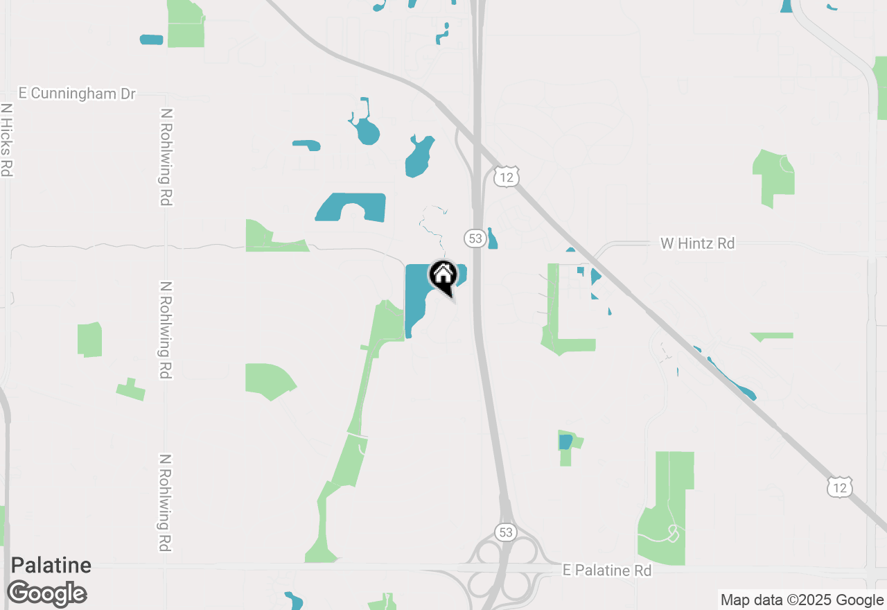 Map of 701 N Victoria Drive, Palatine, IL 60074