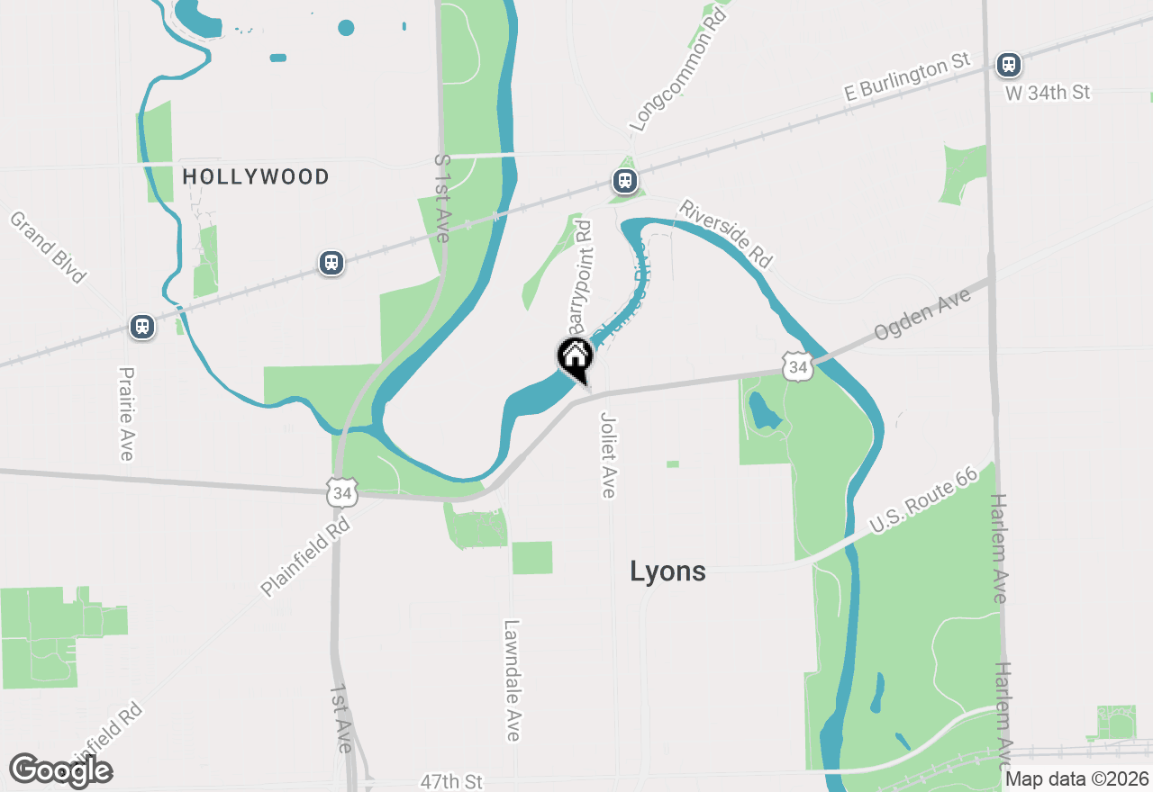 Map of 8030 Riverwalk Drive #2F, Lyons, IL 60534