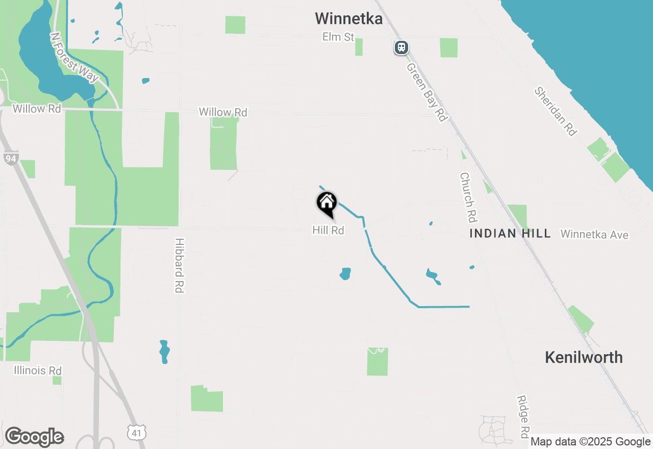 Map of 120 Meadow Lane, Winnetka, IL 60093