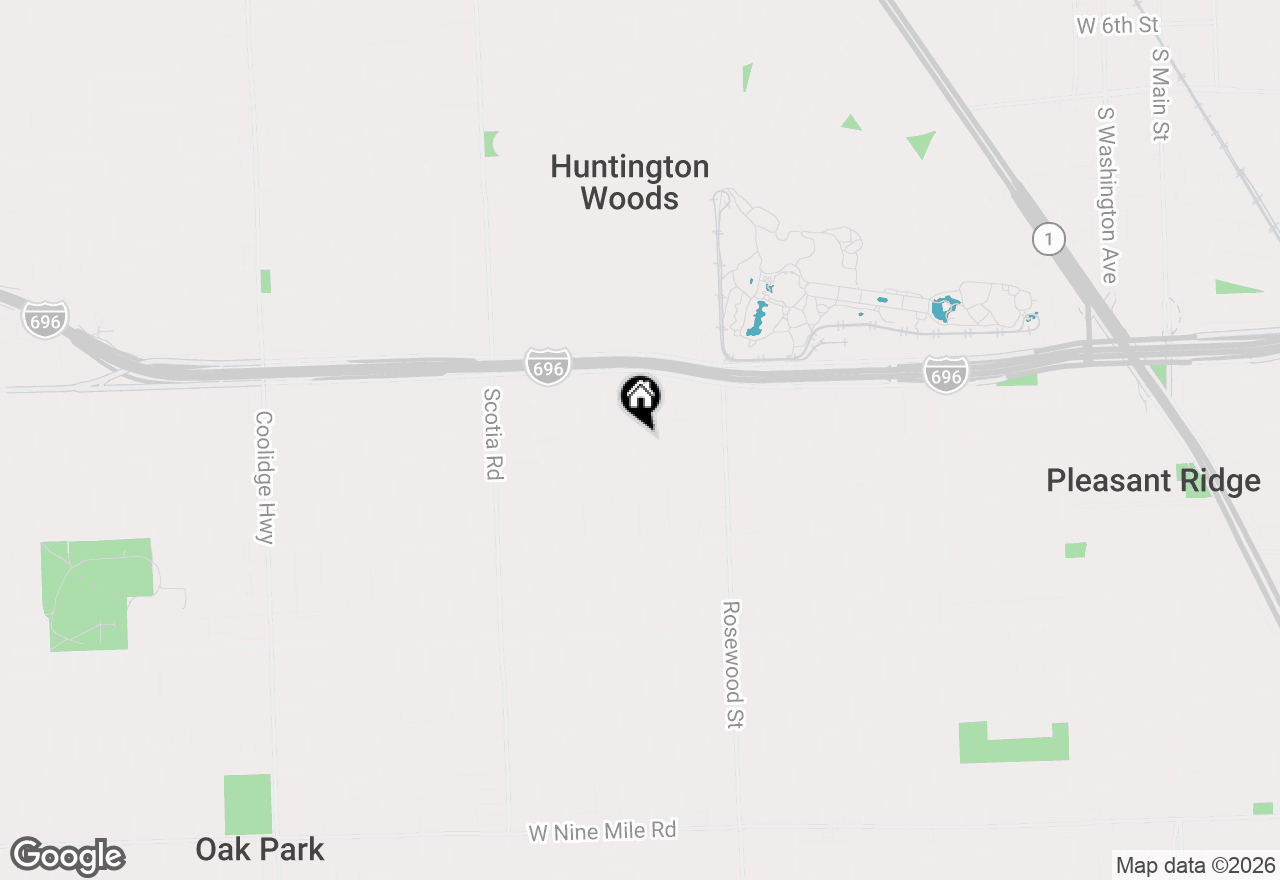 Map of 24600 Manistee Street, Oak Park, MI 48237