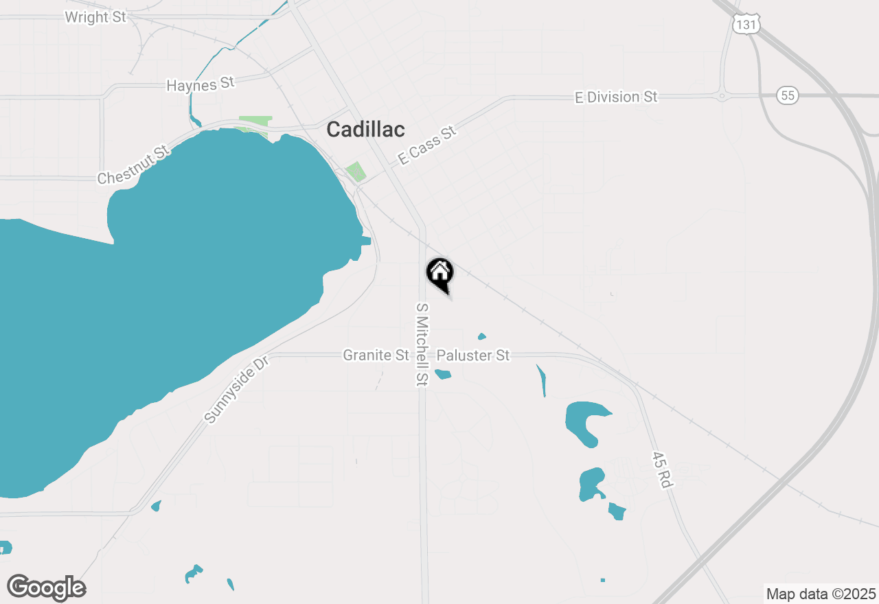 Map of 120 Mosser Street, Cadillac, MI 49601