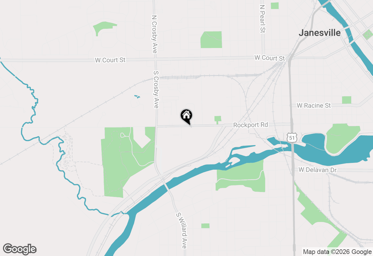 Map of 2127 Rockport Road, Janesville, WI 53548