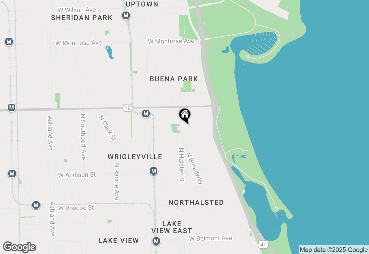 Map of 725 W Sheridan Road #302, Chicago, IL 60613
