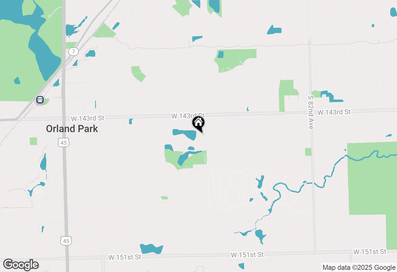 Map of 8810 Clearview Drive, Orland Park, IL 60462