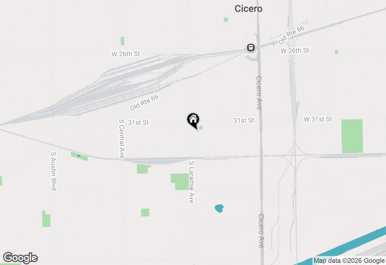 Map of 5129 W 31st Place, Cicero, IL 60804