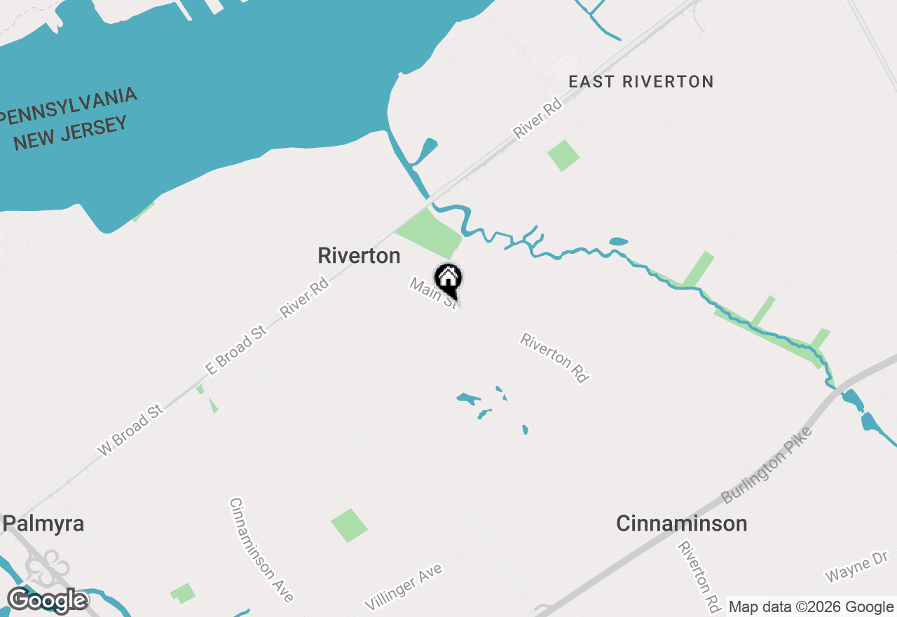 Map of 804 Main Street, Riverton, NJ 08077