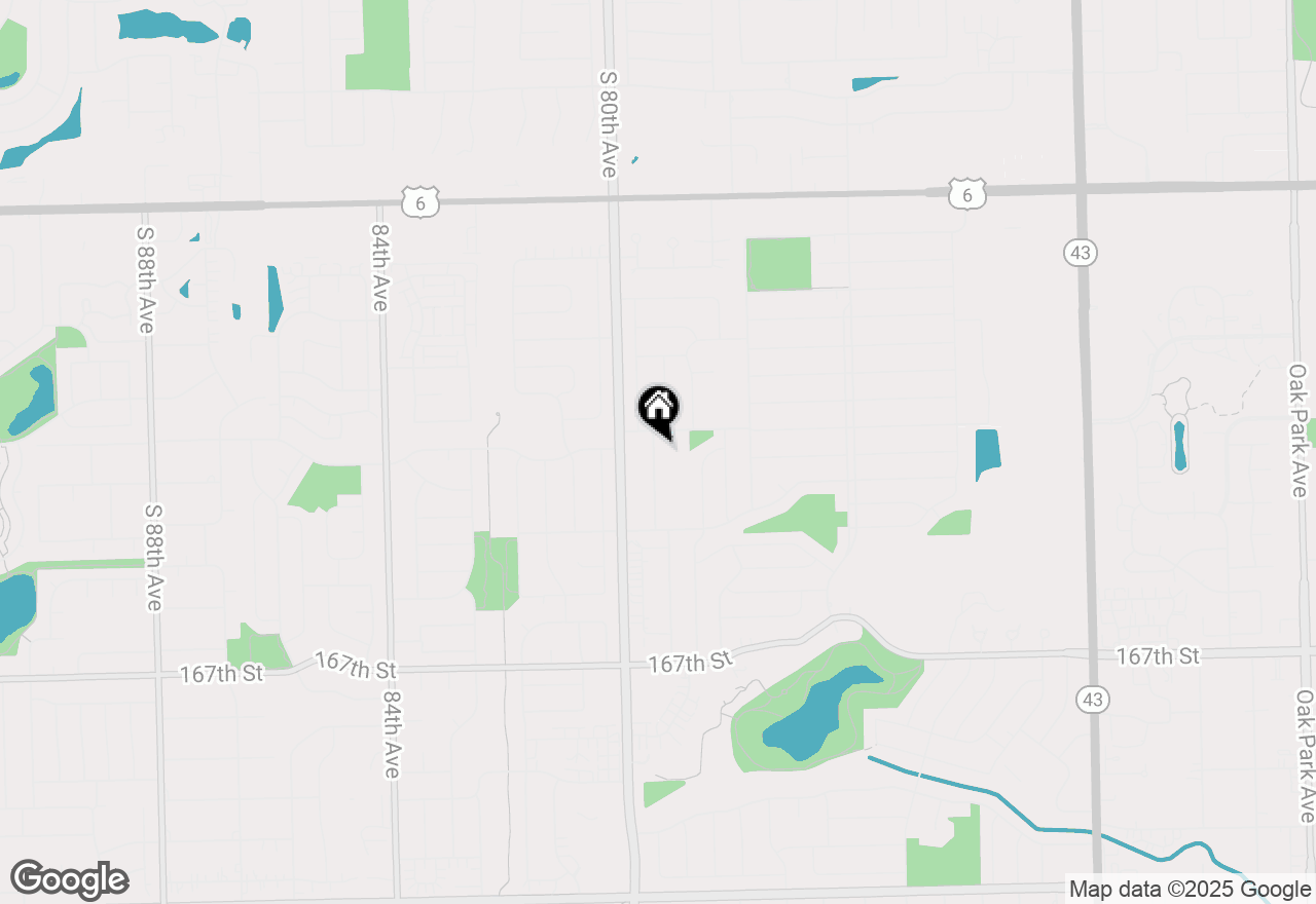 Map of 7937 163rd Place #167, Tinley Park, IL 60477