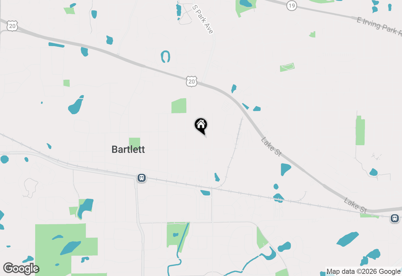 Map of 128 N Hale Avenue, Bartlett, IL 60103