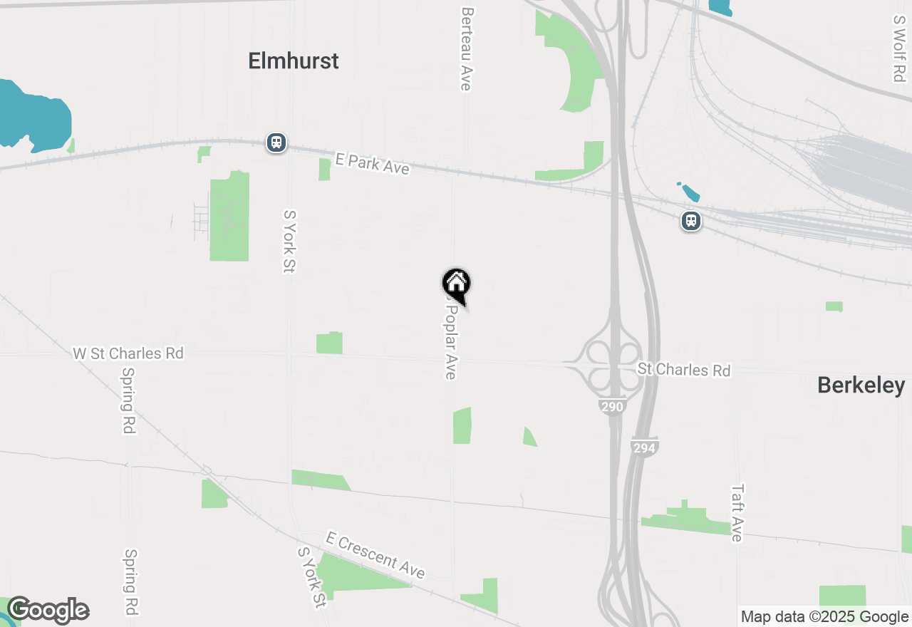 Map of 279 S Poplar Avenue, Elmhurst, IL 60126