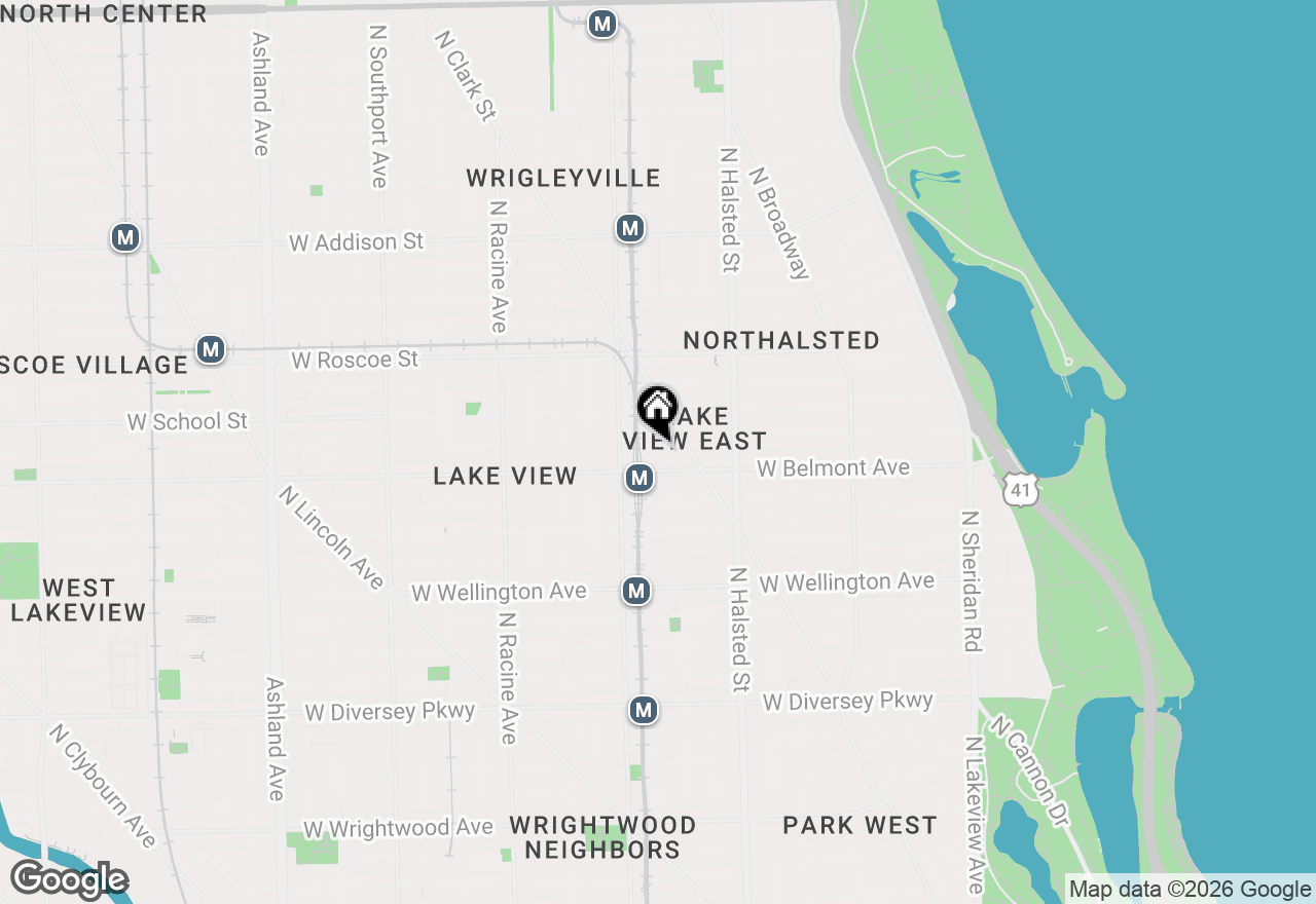 Map of 3217 N Wilton Avenue #1, Chicago, IL 60657