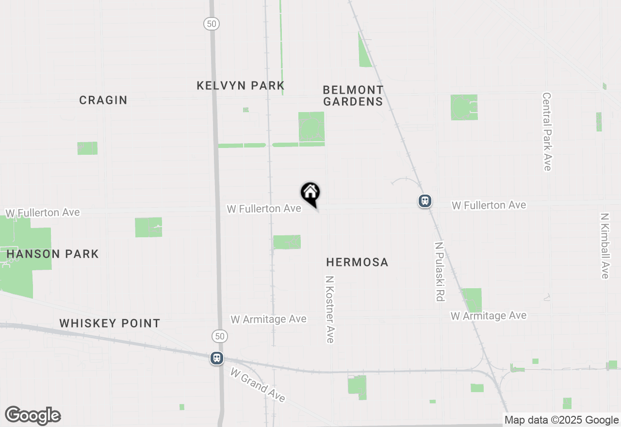 Map of 2346 N Kenneth Avenue #1W, Chicago, IL 60639