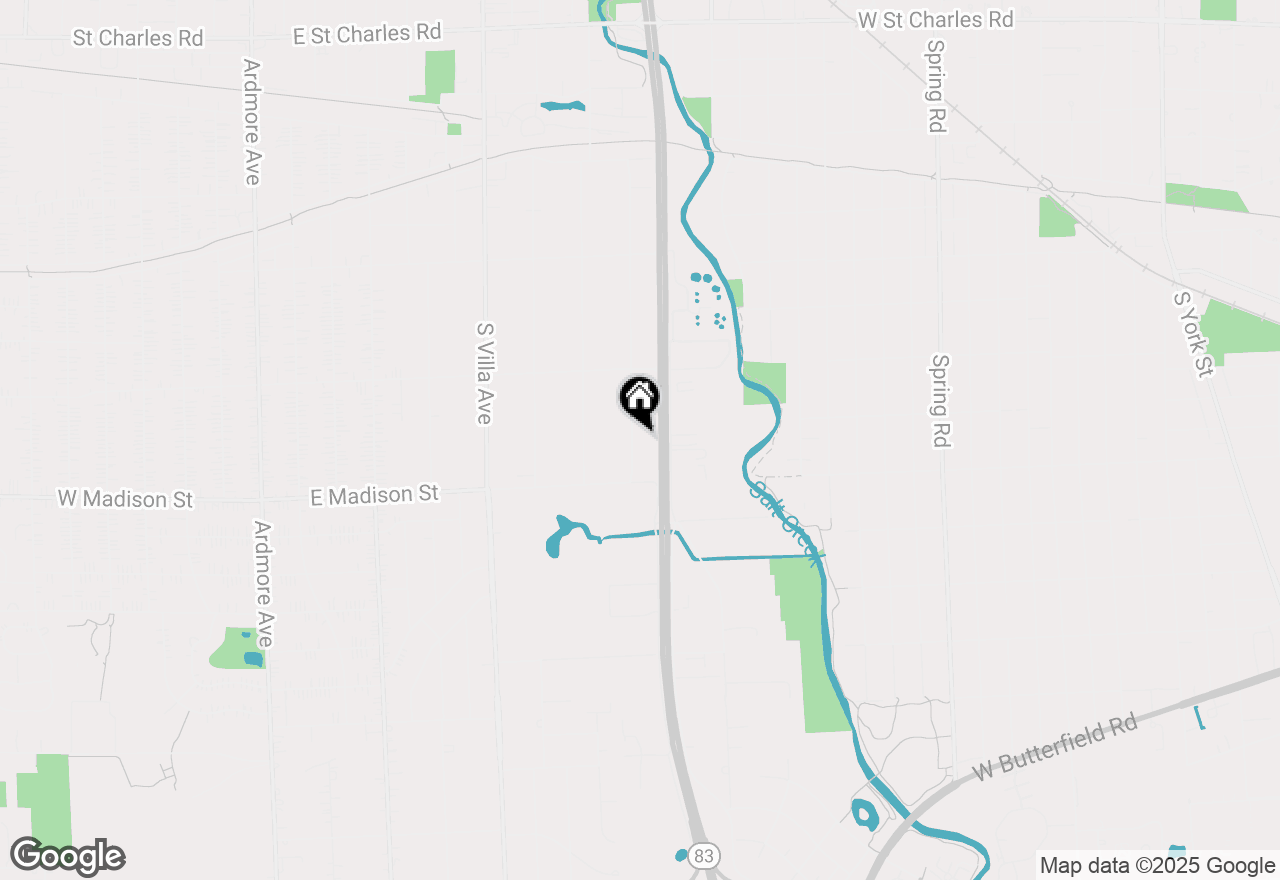 Map of 709 S Riverside Drive, Villa Park, IL 60181