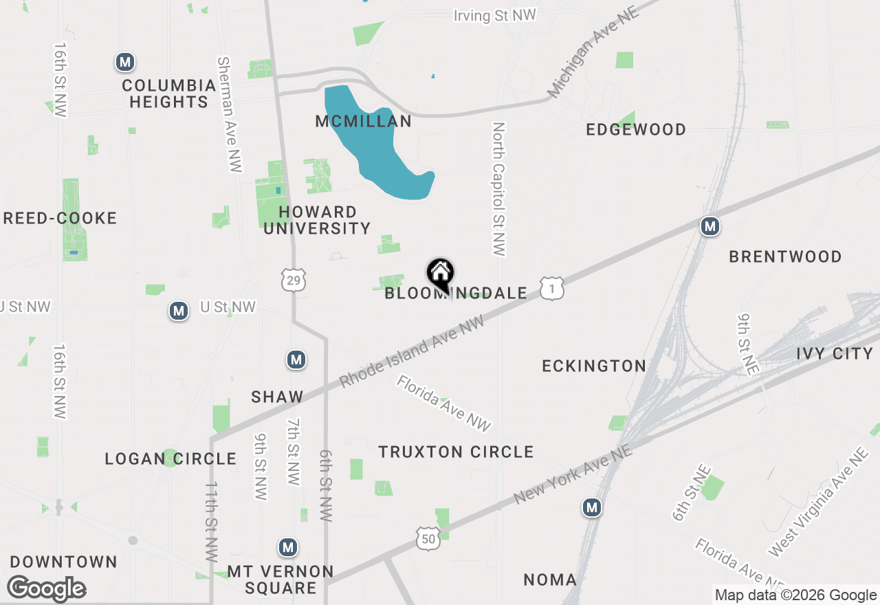 Map of 113 U Street Nw, Washington, DC 20001