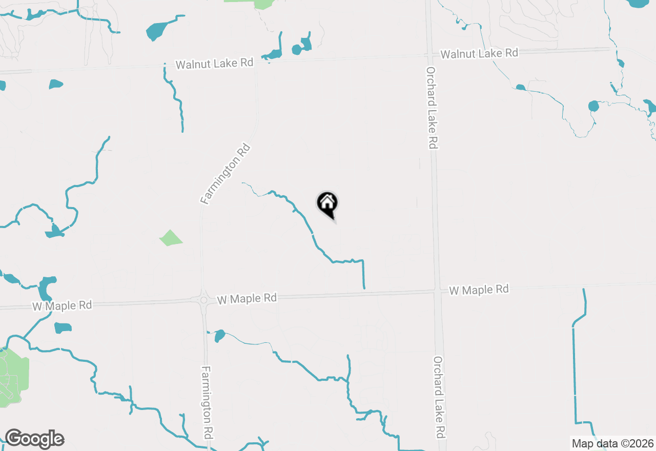 Map of 4418 Pinehurst Drive, West Bloomfield, MI 48322