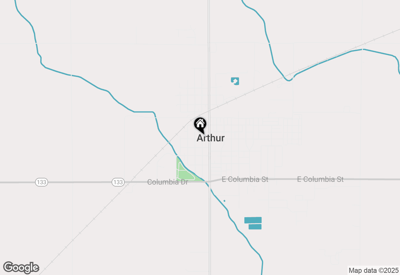 Map of 233 S Walnut Street, Arthur, IL 61911