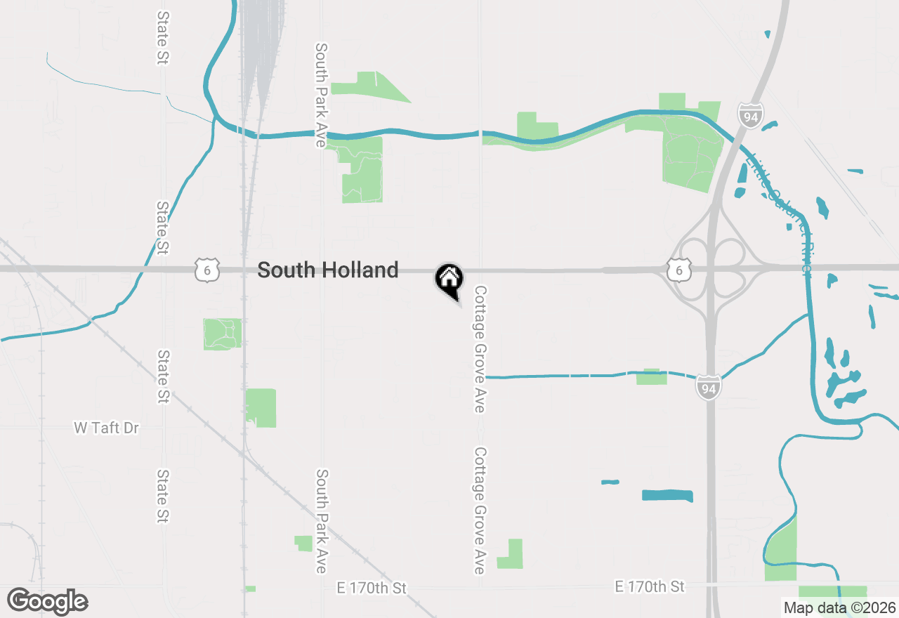 Map of 735 E 163rd Street, South Holland, IL 60473