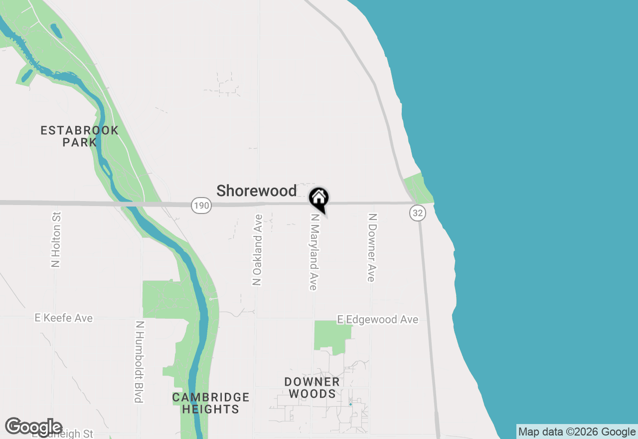 Map of 3924 N Maryland Ave, Shorewood, WI 53211