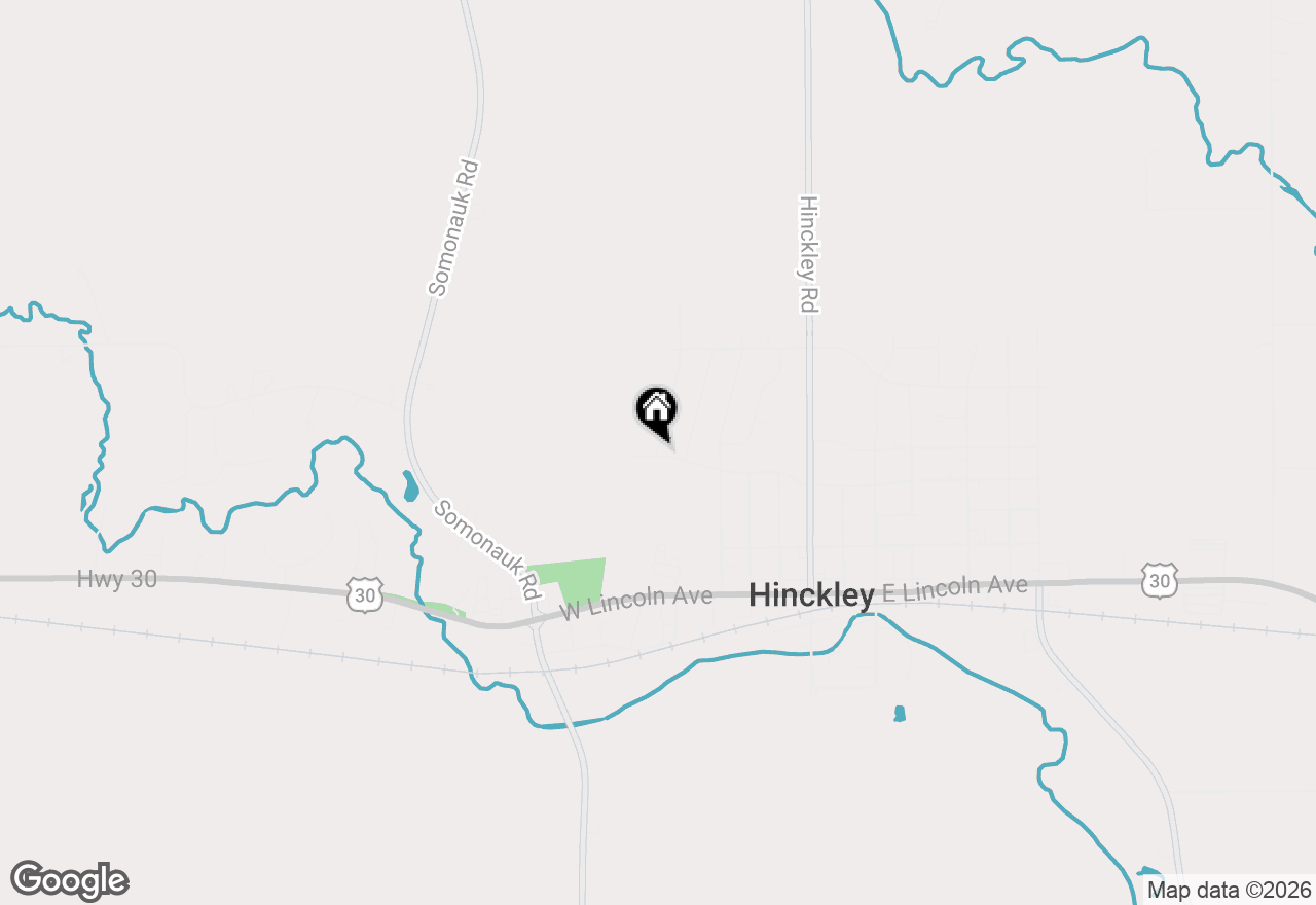 Map of 411 Meadow Lane, Hinckley, IL 60520