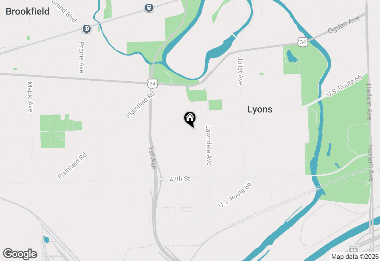 Map of 8303 44th Street, Lyons, IL 60534