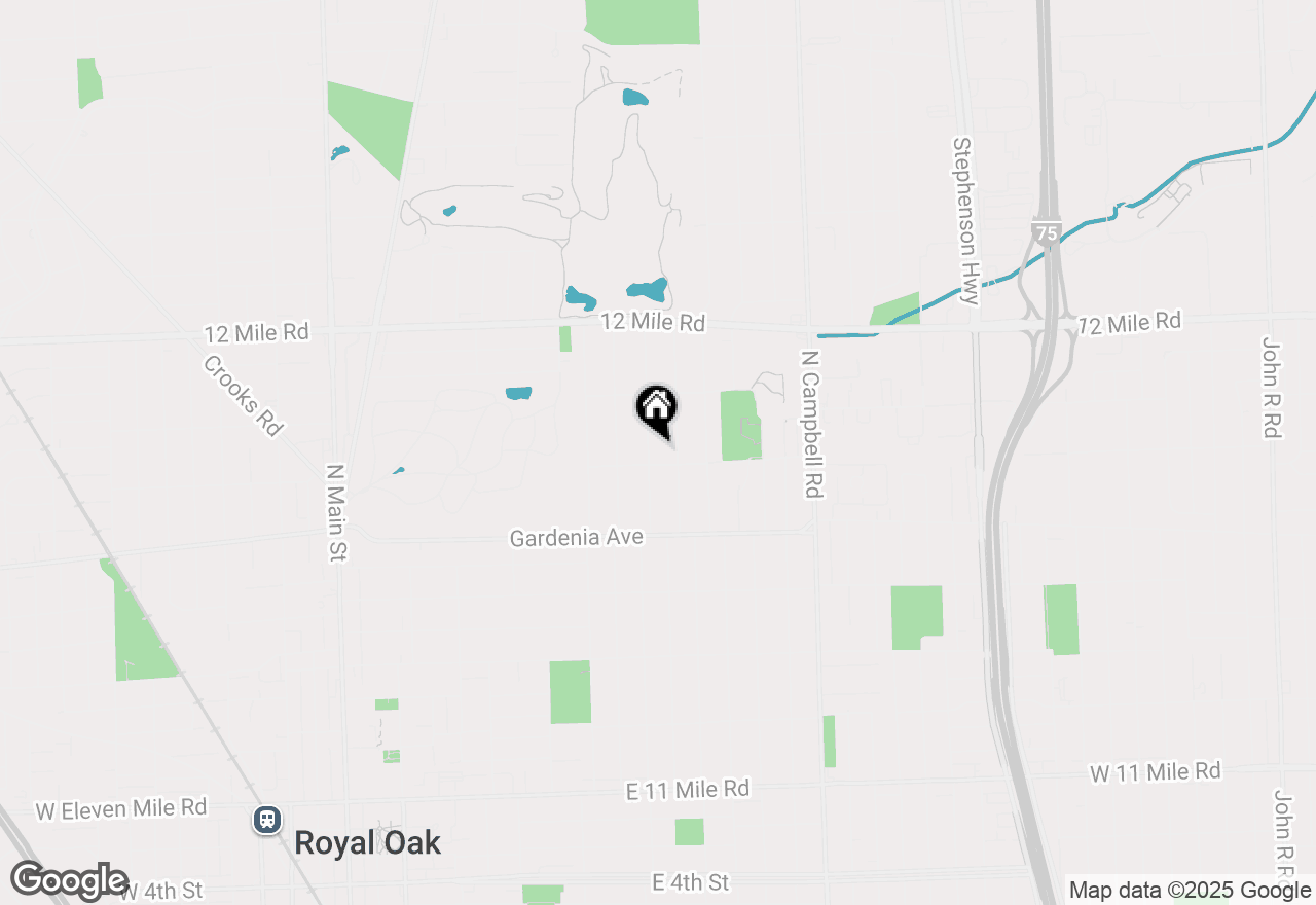 Map of 1210 Ferris Avenue, Royal Oak, MI 48067